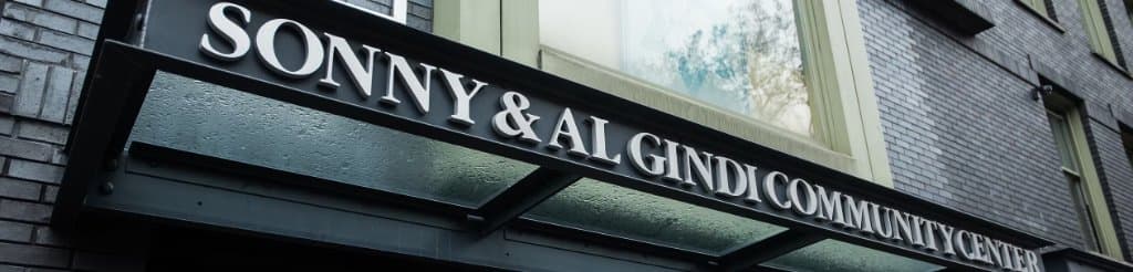 The Sonny & Al Gindi Community Center entrance in Manhattan